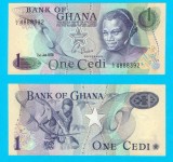Ghana (p#13) 1 Cedi 1976 UNC &#039;Praștie&#039; serie: L/2 4888392