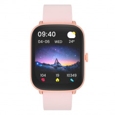 HiFuture SmartWatch HiFuture FutureFit Zone, Bluetooth 5.0, Rezistenta la apa IP68, Ciclu menstrual, Ritm cardiac, Nivel oxigen, Tensiune arteriala, M