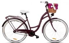 Bicicleta Dama Goetze? Colorus 1 viteze Roata 28&amp;quot;, 160-185 cm inaltime, Violet foto