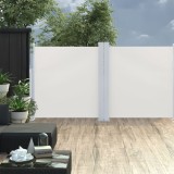 VidaXL Copertină laterală retractabilă, crem, 120 x 600 cm