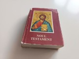 NOUL TESTAMENT CU PSALMII DUPA TEXTUL APROBAT DE SF. SINOD SUB INDRUMAREA PATRIARHUL IUSTIN/ COLABORATOR BARTOLOMEU ANANIA, FORMAT 15 x 10,5 CM.