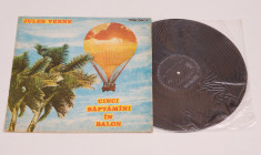 Jules Verne - Cinci saptamani in balon - disc vinil vinyl LP NOU foto