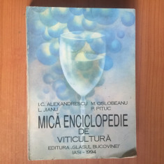 h7a Mica Enciclopedie De Viticultura - I. C. Alexandrescu