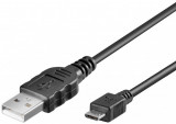 Cablu USB 2.0 A tata - micro USB, 1m, Goobay