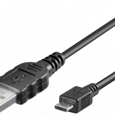 Cablu USB 2.0 A tata - micro USB, 1m, Goobay
