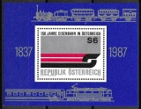 C2547 - Austria 1987 - Tren bloc neuzat,perfecta stare, Nestampilat