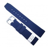 Curea pentru Ceas - Morellato Sile Silicone Blue - Imprimeu Gaurele - 20mm,