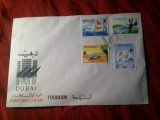 Plic FDC - Turism in Dubai 1993 Emiratele Arabe Unite , 4 valori