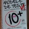 Modele de teste: Evaluare Nationala clasa a 6-a