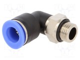 Racord push-in unghi 90&deg; rotativ PNEUMAT 0,95-15bar 0-60&deg;C