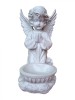 Statueta decorativa, Inger, Alb, 35 cm, DVAN0028-8P