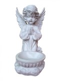 Cumpara ieftin Statueta decorativa, Inger, Alb, 35 cm, DVAN0028-8P