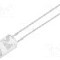 Dioda LED 5mm, albastru, plat, 2.8...3.6V, OPTOSUPPLY - OSB5SA5GA1B