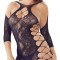 Rochie din plasa cu un chilotel din dantela, Orion, black - S/L
