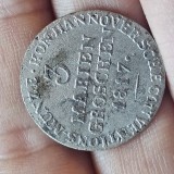 Germania 3 MARIEN GROSCHEN 1817 , argint