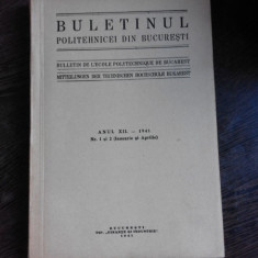BULETINUL POLITEHNICEI DIN BUCURESTI NR.1-2/1941