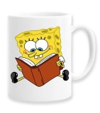 Cana alba personalizata sponge bob, INOVATIX&reg;. 330ml, Oem