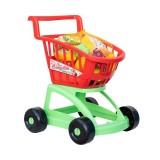 Set Jucarii Carut Market cu alimente, Plastic, 19 piese, ATU-089836, Oem