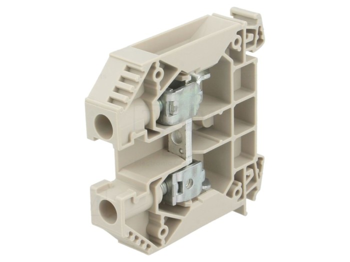Conector șine 16mm2 2 borne bej