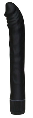 Vibrator clasic negru, usor nervurat si curbat Rouge &amp;amp; Noir (19 cm) foto