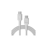 Cablu Greencell PowerStream USB-C 2m 100W &Icirc;ncărcare Rapidă PD Alb