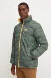 Helly Hansen geaca cu doua fete barbati, culoarea galben, de iarna