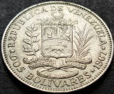 Cumpara ieftin Moneda exotica 2 BOLIVARES - VENEZUELA, anul 1967 * cod 2178, America Centrala si de Sud