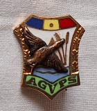 Rata in zbor - AGVPS - Republica Socialista Romania, anii 1970, Insigna Vanatoare si Pescuit - piesa superba