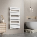 Handtuchheizk&ouml;rper Voss Wei&szlig; 120x60cm Lamellen [neu.haus] HausGarden Leisure