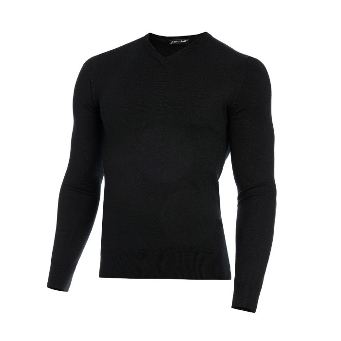 Pulover barbati cu anchior negru PL003