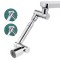 Extensie Robinet Rotativa, Universal, Rotatie de 1440 &deg;, doua moduri dus si bule, Pentru baie, bucatarie, prevenirea stropirii, cromat, Argintiu