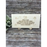 Blank din lemn gravat , , z18 ani,