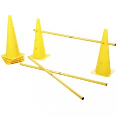 415627 Kerbl 2-in-1 Agility Hurdle Cone Set Yellow 81994 foto
