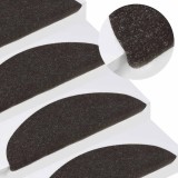 vidaXL Covorașe de scări autoadezive, 10 buc., negru, 56x17x3 cm 355254
