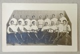 ORCHESTRA POPULARA RUSA CU INSTRUMENTE , FOTOGRAFIE DE GRUP , FORMAT CARTE POSTALA , INTERBELICA