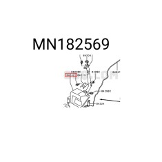 Rezervor spalator parbriz Mitsubishi L200, 12.2010, fara senzor nivel lichid, fara pompa spalator parbriz, cu sistem spalare faruri, fara Gat de