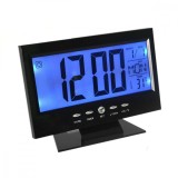Cumpara ieftin Ceas electronic digital cu senzor acustic DS-8082, alarma si termometru, Oem