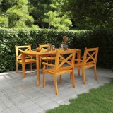 vidaXL Set mobilier de grădină, 5 piese, lemn masiv de acacia 3058003