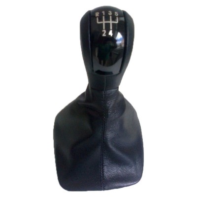 Maner/Nuca schimbator 5 viteze negru + manson schimbator compatibil Skoda Octavia II Motor Starter foto
