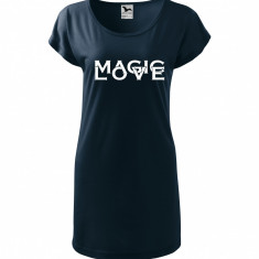 Tricou rochie Malfini bumbac print "Magic Love" marimi L