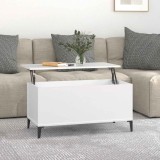 VidaXL Măsuță de cafea, alb, 90x44,5x45 cm, lemn compozit