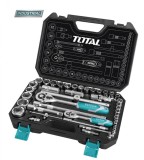 Trusa de chei tubulare TOTAL Industrial - 44 piese