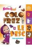 Masha si Ursul. Colorez si lipesc. Eroi nazdravani