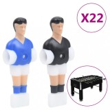 VidaXL Jucători de masă de fotbal pentru tijă de 12,7 mm, 22 buc.