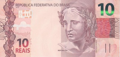 Bancnota Brazilia 10 Reais 2010 (2019) - P254e UNC foto