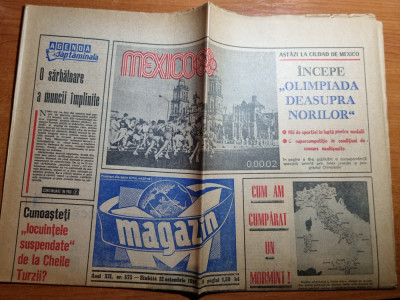 magazin 12 octombrie 1968-olimpiada din mexic foto