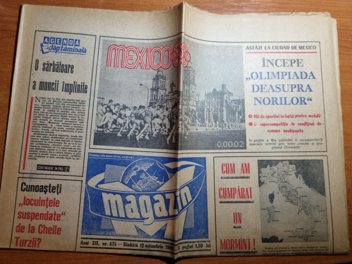 magazin 12 octombrie 1968-olimpiada din mexic