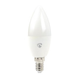 Bec smart Nedis, 4.5 W, 350 lm, 2700-6500 K, Wi-Fi, E14, lumina variabila