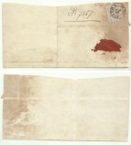 Romania 1868 1870/72 - Carol I cu favoriti - fata plic - LP - citeste descr.