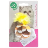 Jucarie minge plus &amp; pene galben 4,5 cm